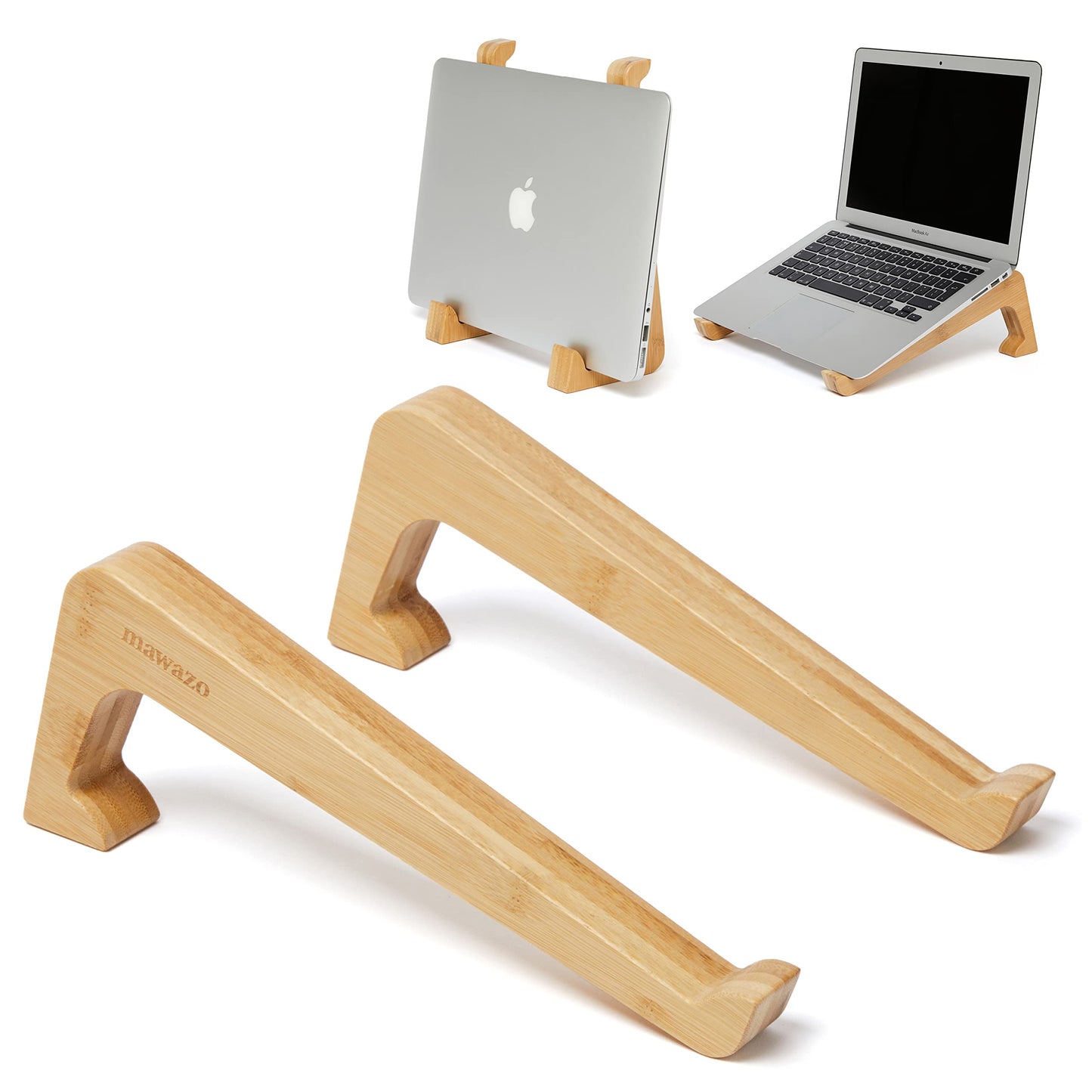 Bamboo Grain Laptop Stand