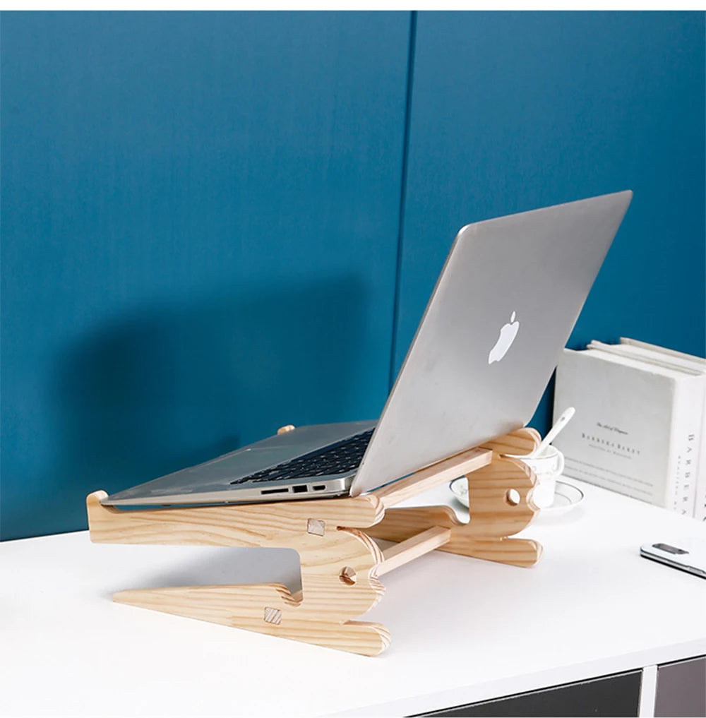 Bamboo Grain Laptop Stand