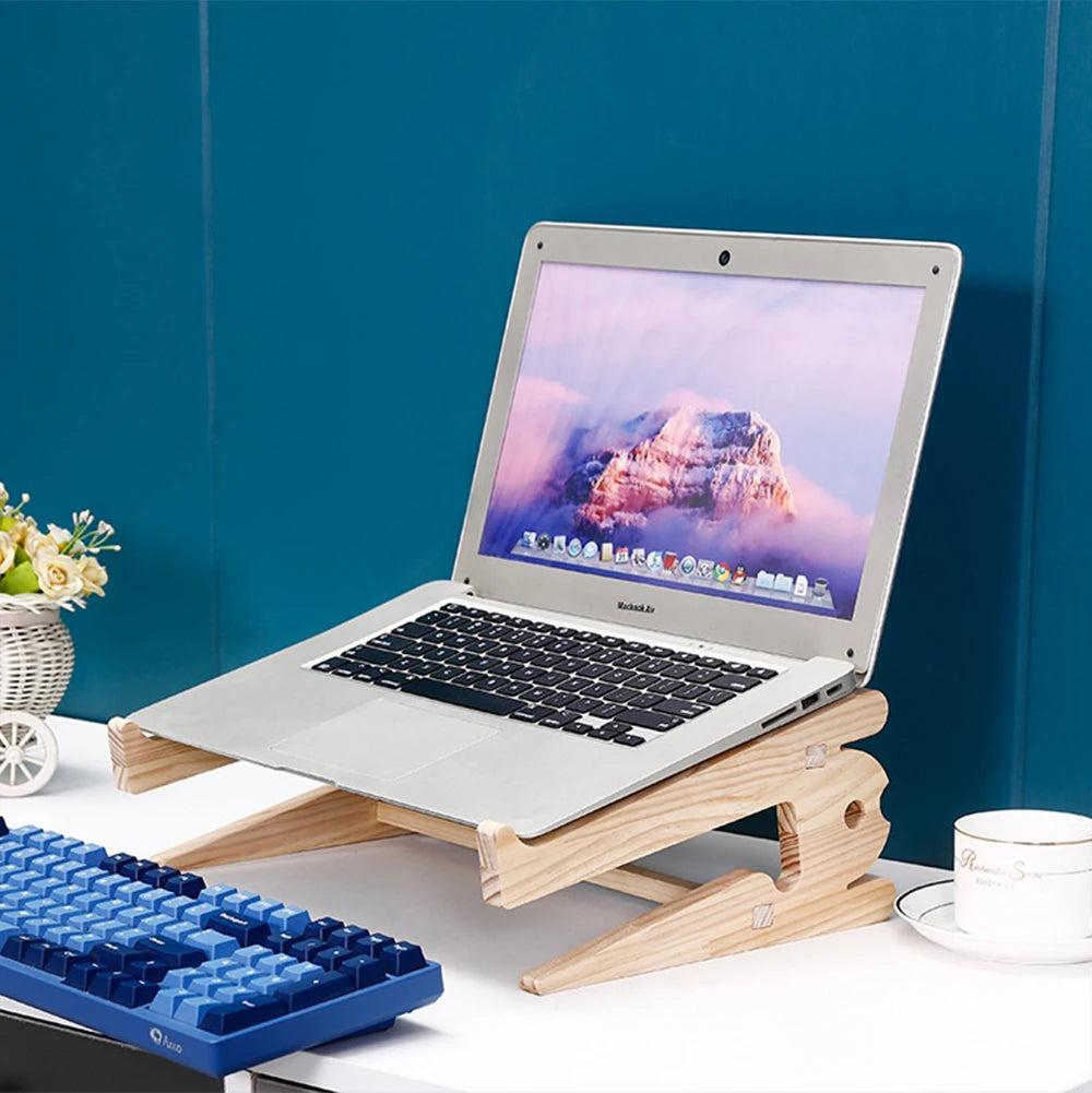 Bamboo Grain Laptop Stand