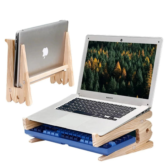 Bamboo Grain Laptop Stand