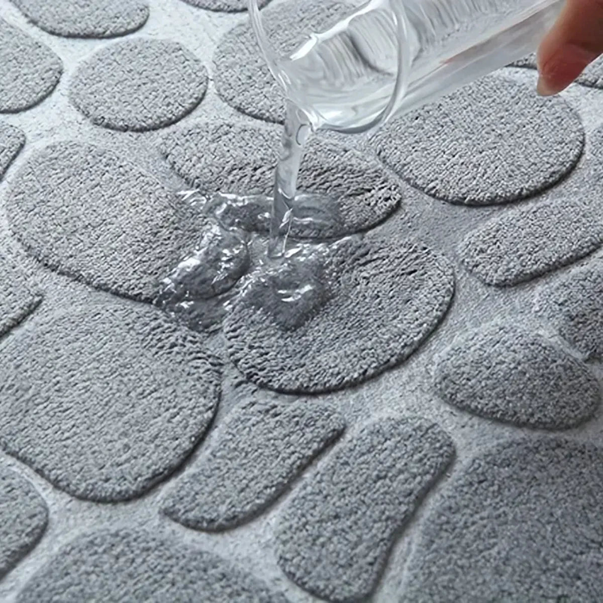 Stone Pattern Bathroom Mat